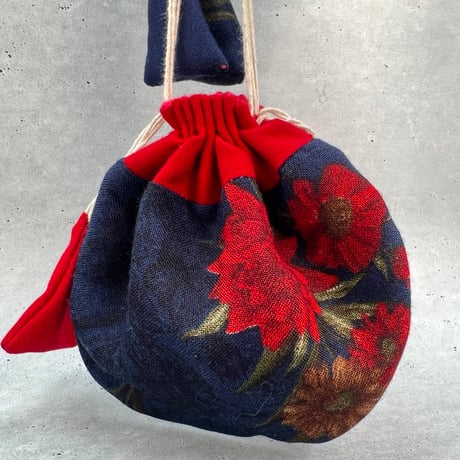 "Thaili" handmade in Nepal🇳🇵B-①〜⑦ "タイリ(巾着袋)"ネパール産ハンドメイド