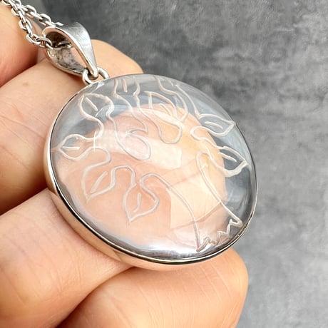 【ガネッシュヒマール産】天然ヒマラヤ水晶"ツリーオブライフ"S/Vペンダントトップ②/Ganesh Himal "Tree of Life"S/V Pendant Top