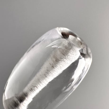 カイラス産"手磨き"天然ヒマラヤ水晶 バレルビーズ/Kailash Himalayan Quartz Barrel beads