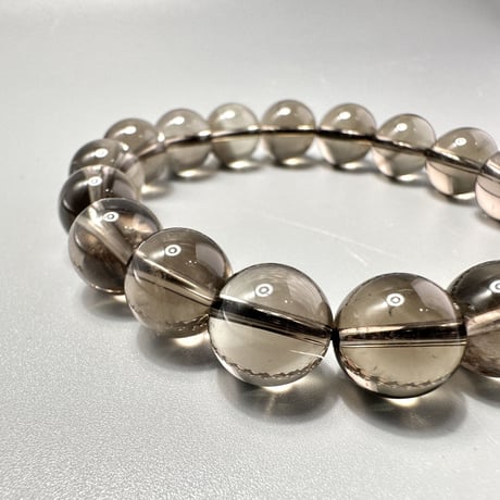 🗻ガウリシャンカール産天然ヒマラヤスモーキークォーツブレスレット①/Gaurishankar Himalayan Smoky Quartz Bracelet