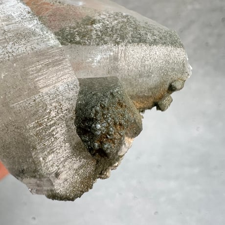 【ガネッシュヒマール産】クローライトイン天然ヒマラヤ水晶クラスター/Ganesh Himal Chlorite in Himalayan Quartz Cluster