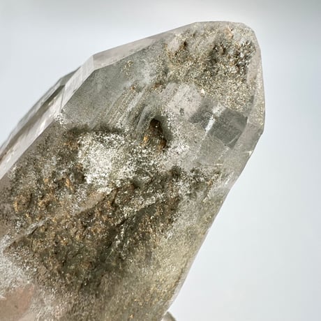 大特価【ガネッシュヒマール産】クローライトイン天然ヒマラヤ水晶/Ganesh Himal Chlorite in Himalayan Quartz
