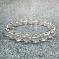【ガネッシュヒマール産】天然ヒマラヤ水晶ブレスレット10mm内径18.5cm/Ganesh Himal Himalayan Quartz Bracelet