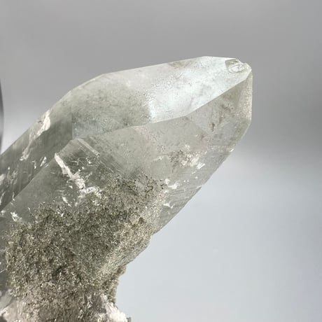 大特価【ガネッシュヒマール産】クローライトイン天然ヒマラヤ水晶❾/Ganesh Himal Chlorite in Himalayan Quartz