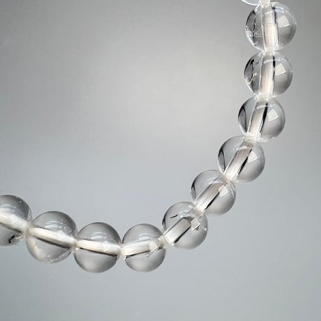【ハイクオリティー】ガネッシュヒマール産天然ヒマラヤ水晶ブレスレット6mm内径18cm/High Quality Ganesh Himal Himalayan Quartz Bracelet