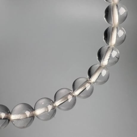 【カイラス産】"手磨き加工"天然ヒマラヤ水晶ブレスレット6mm内径15cm/Kailash Himalayan Quartz Bracelet