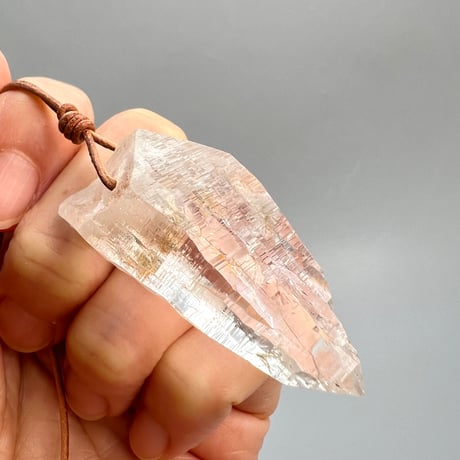 【ガネッシュヒマール産】天然ヒマラヤ水晶ペンダントトップ⑬/Ganesh Himal Natural Pendant Top
