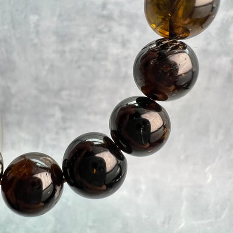 ネパール産🇳🇵ヒマラヤドラバイトトルマリン ブレスレット11~12mm内径16/Nepal Himalayan dravite tourmaline Bracelet