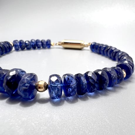 ネパール産ヒマラヤカイヤナイト ブレスレット1⃣ NEPAL Himalayan Kyanite Bracelet