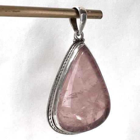 マダガスカル産ローズクォーツペンダントトップ7️⃣ (シルバー925)/Rosequartz Pendant Top