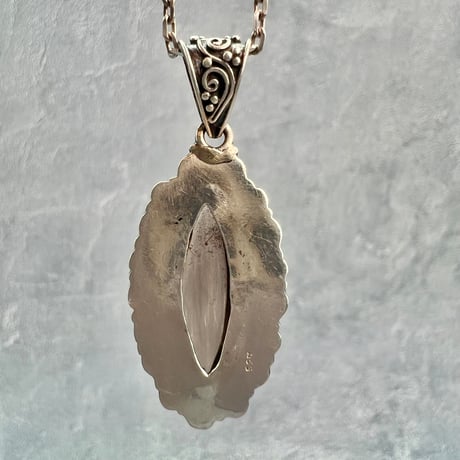 【ガウリシャンカール産】天然ヒマラヤスモーキークォーツ シルバー925ペンダントトップ/GauriShankar Smoky Quartz Silver925 Pendant Top
