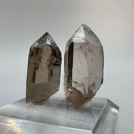 【ガウリシャンカール産】天然ヒマラヤスモーキークォーツポイントセット①/GauriShankar Himalayan Smoky Quartz Point Set