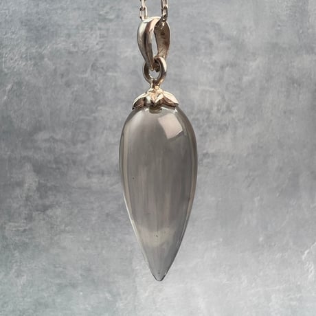 【ガウリシャンカール産】天然ヒマラヤスモーキークォーツ"手磨き加工"ペンダント/ペンデュラム/Gauri Shankar Himalayan Smoky Quartz pendant Pendulum