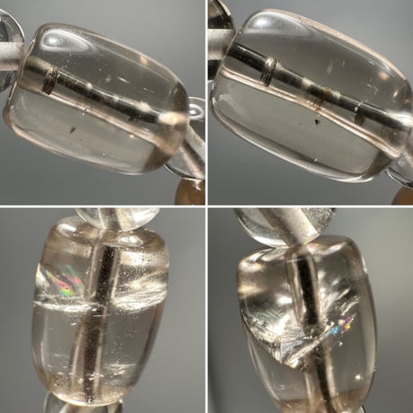 ガウリシャンカール産天然ヒマラヤスモーキークォーツ デザインブレスレット⑤ Gaurishankar SmokyQuartz Design Bracelet