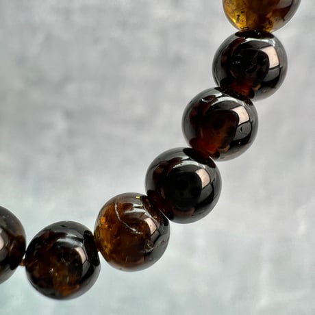 ネパール産🇳🇵ヒマラヤドラバイトトルマリン ブレスレット5.8mm内径15Nepal Himalayan dravite tourmaline Bracelet