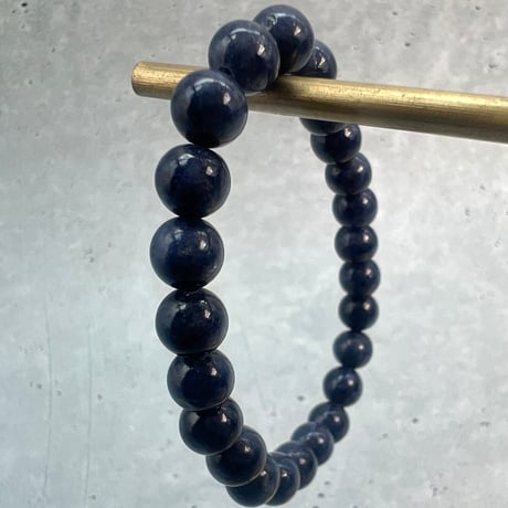 【天然サファイア】ブレスレット(6.8mm/内径14cm)②/Sapphire Bracelet
