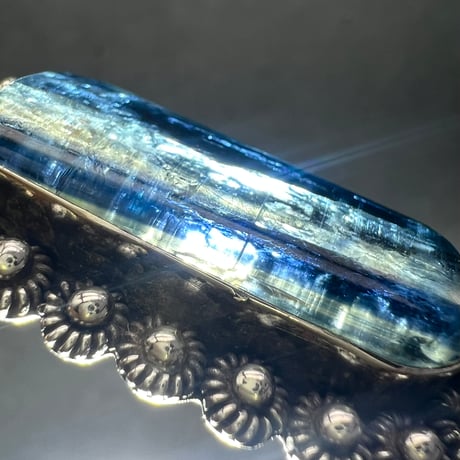 ネパール産天然ヒマラヤカイヤナイトS/V925ペンダントトップ/NEPAL Himalayan Kyanite S/V925 Pendant Top