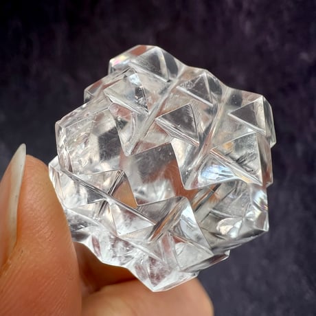 【マニハール産】 天然ヒマラヤ水晶"ピラミッドキューブ"④/Manihar Himalayan Quartz "Pyramid Cube"