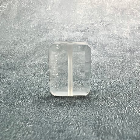 【ガネッシュヒマール産】天然ヒマラヤ水晶"手磨き加工"スクエアビーズ③/Ganesh Himal  Himalayan Quartz Square Beads