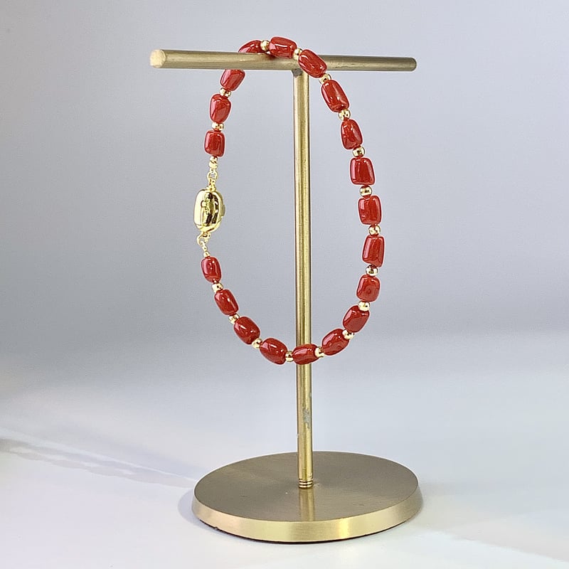 イタリア産赤珊瑚ブレスレット🅰️/Red Coral Bracelet | RUNTA