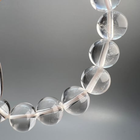 【ガネッシュヒマール産】"手磨き加工"ヒマラヤ水晶 デザインブレスレット/GaneshHimal Design Bracelet