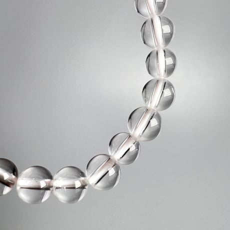 【ハイクオリティー】ガネッシュヒマール産天然ヒマラヤ水晶ブレスレット6mm内径15cm/High Quality Ganesh Himal Himalayan Quartz Bracelet