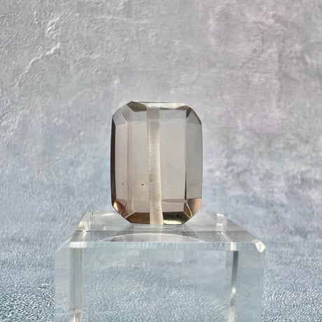 【ガウリシャンカール産】天然ヒマラヤスモーキークォーツ"手磨き加工"スクエアビーズ②/Gaurishankar Himalayan Smoky Quartz Square Beads