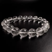 【アンナプルナ産】"手磨き加工"天然ヒマラヤ水晶ブレスレット10mm内径16cm/Annapurna Himalayan Quartz  Bracelet