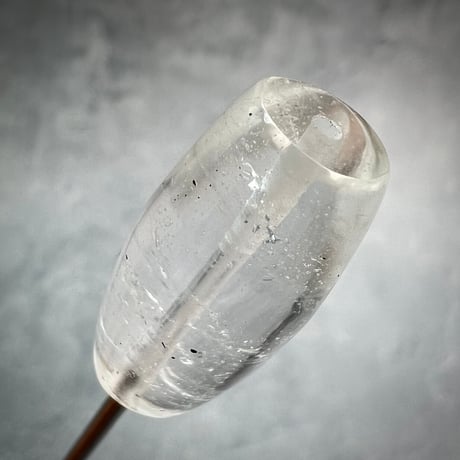 【カイラス産】天然ヒマラヤ水晶バレルビーズ①/Kailash Himalayan Quartz Barrel Beads