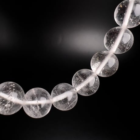【アンナプルナ産】"手磨き加工"天然ヒマラヤ水晶ブレスレット④10mm内径16cm/Annapurna Himalayan Quartz  Bracelet