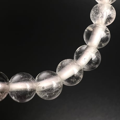 【アンナプルナ産】"手磨き加工"天然ヒマラヤ水晶ブレスレット6mm内径15cm/Annapurna Himalayan Quartz  Bracelet