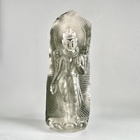 【ガネッシュヒマール産】クローライトイン天然ヒマラヤ水晶"スタンディングターラ"仏像/Ganesh himal Chlorite in himalayan quartz "Standing Tara"