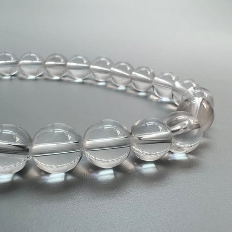 【ハイクオリティー】ガネッシュヒマール産天然ヒマラヤ水晶ブレスレット8mm内径17cm/High Quality Ganesh Himal Himalayan Quartz Bracelet