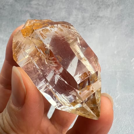 ハイクオリティ【ガネッシュヒマール産】リモナイトイン天然ヒマラヤ水晶/Ganesh Himal Limonite in Himalayan Quartz
