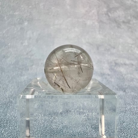 【ガネッシュヒマール産】アクチノライトイン天然ヒマラヤ水晶ビーズ⑤/Ganesh Himal Actinolite in Himalayan Quartz beads
