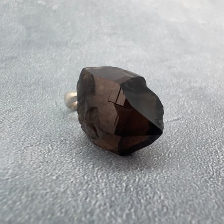 【ガウリシャンカール産】天然ヒマラヤスモーキークォーツ バチカン付きペンダントトップ②/Gaurishankar Himalayan Smoky Silver925 pendant top