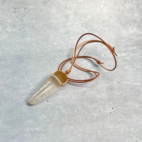 【ガネッシュヒマール産】リモナイトイン天然ヒマラヤ水晶ペンダント/Ganesh Himal Limonite in Natural Pendant