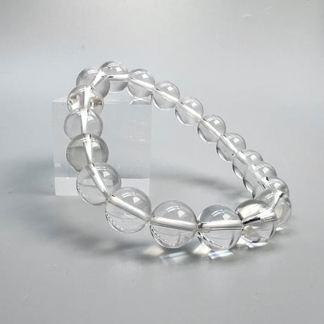 【ハイクオリティー】ガネッシュヒマール産天然ヒマラヤ水晶ブレスレット10mm内径16cm/High Quality Ganesh Himal Himalayan Quartz Bracelet