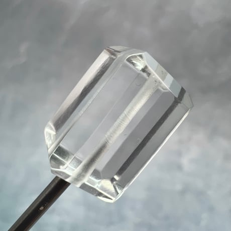 【ガネッシュヒマール産】天然ヒマラヤ水晶"手磨き加工"スクエアビーズ⑤/Ganesh Himal  Himalayan Quartz Square Beads