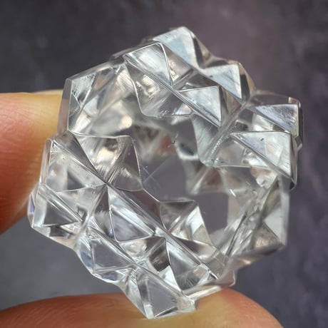 【マニハール産】 天然ヒマラヤ水晶"ピラミッドキューブ"⑧/Manihar Himalayan Quartz "Pyramid Cube"