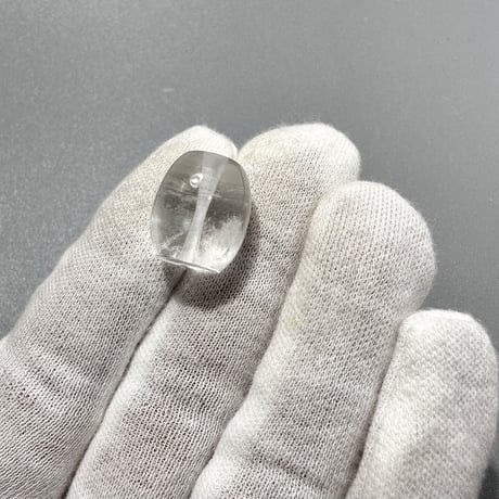 カイラス産"手磨き"天然ヒマラヤ水晶 バレルビーズ③ Kailash Himalayan Quartz Barrel beads