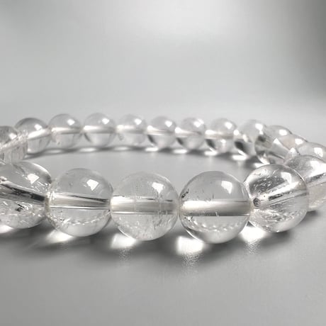 【ガネッシュヒマール産】天然ヒマラヤ水晶ブレスレット8mm内径15cm/Ganesh Himal Himalayan Quartz Bracelet