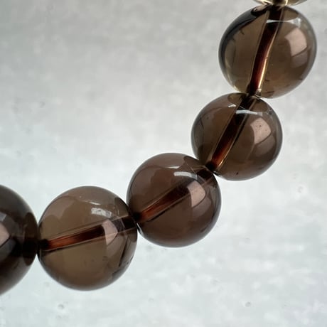【ガウリシャンカール産】天然ヒマラヤスモーキークォーツブレスレット9mm内径16/Gaurishankar Himalayan Smoky Quartz Bracelet