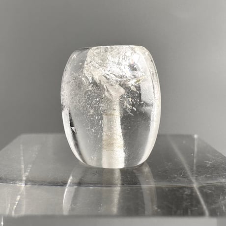 カイラス産"手磨き"天然ヒマラヤ水晶バレルビーズ/Kailash Himalayan Quartz Barrel beads