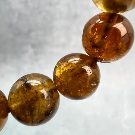 ネパール産🇳🇵ハニートルマリンブレスレット10mm内径15/Nepal Honey Tourmaline Bracelet