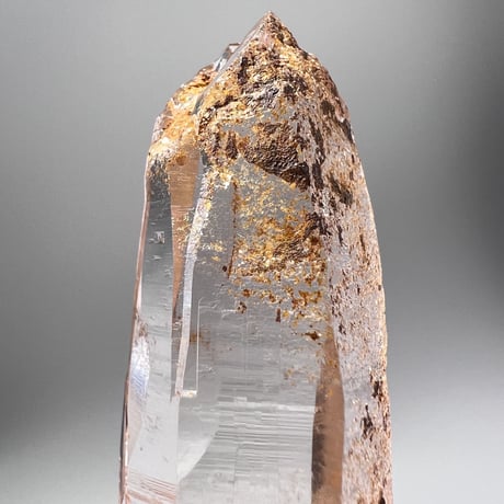 【ガネッシュヒマール産】リモナイトイン天然ヒマラヤ水晶ポイント/Ganesh Himal Limonite in Himalayan Quartz Point Hindung