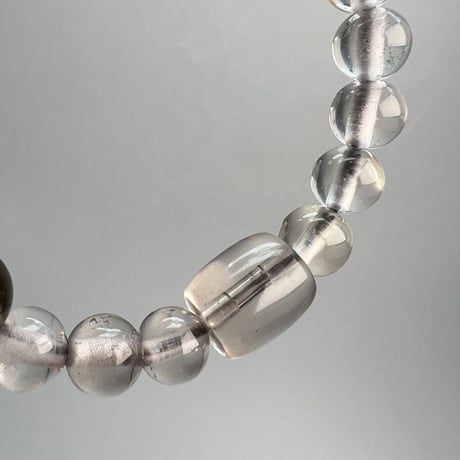 【デザインブレスレット】ガウリシャンカール産天然ヒマラヤスモーキークォーツ/Gaurishankar Smoky Quartz Design Bracelet