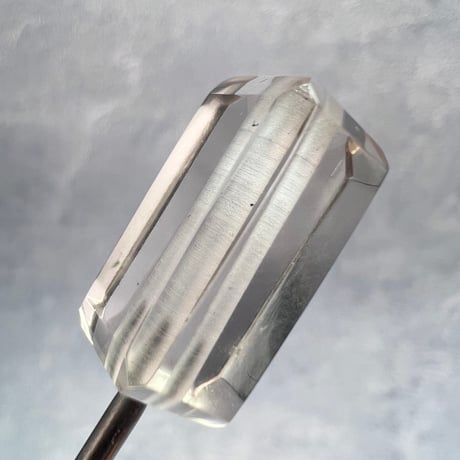 【ガウリシャンカール産】天然ヒマラヤスモーキークォーツ"手磨き加工"スクエアビーズ①/Gaurishankar Himalayan Smoky Quartz Square Beads