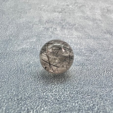 【ガネッシュヒマール産】アクチノライトイン天然ヒマラヤ水晶ビーズ⑥/Ganesh Himal Actinolite in Himalayan Quartz beads