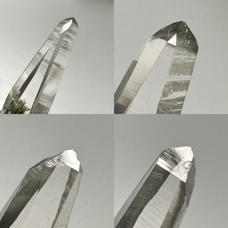 【ガネッシュヒマール産】クローライトイン天然ヒマラヤ水晶ナチュラルポイント⑦ Ganesh Himal Chlorite in Himalayan Quartz Natural Point